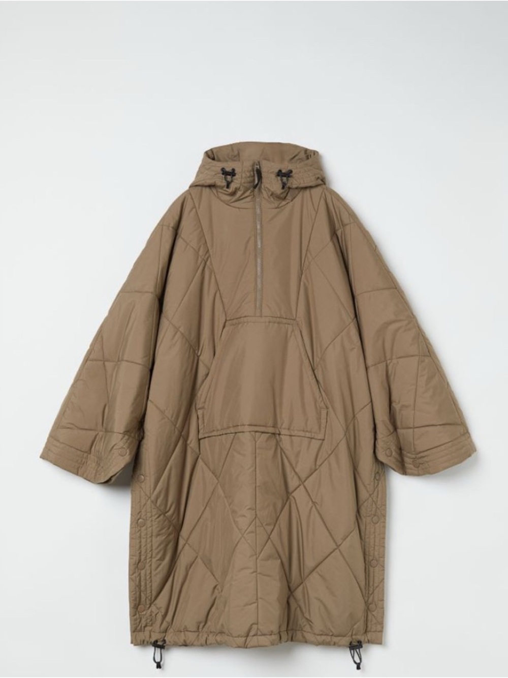 H&M Sport Water-Repellent Cape-Style Jacket - Taupe size L-XL